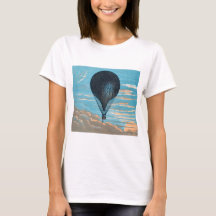 Vintage Retro Hot Air Balloon View First Balloon