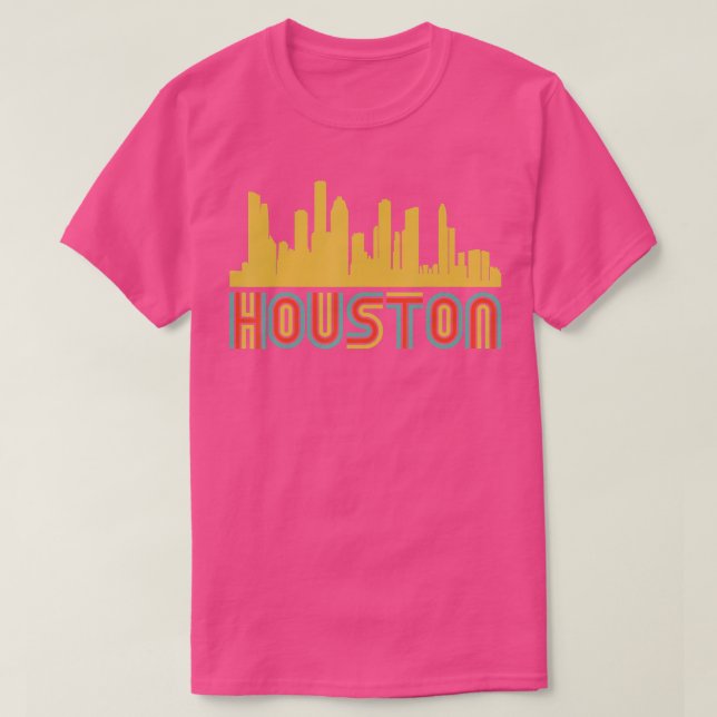 Camiseta Vintage Retro Houston Texas (Diseño del anverso)