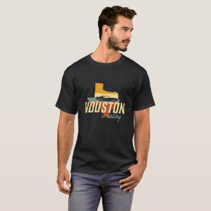 Camiseta Vintage Retro Houston Texas USA City Map