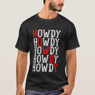 Camiseta Vintage retro Howdy Chowgirl Rodeo País Occidental
