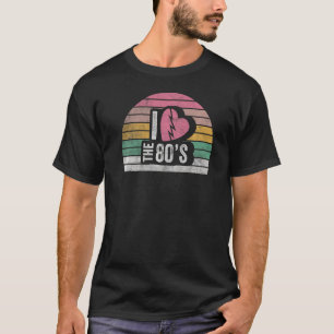 Camiseta Vintage Retro I Love The 80's 80's 90's Costume P