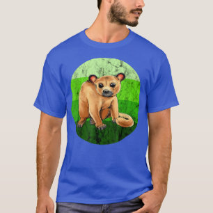 Camiseta Vintage Retro Kinkajou Selva Miel verde Nig