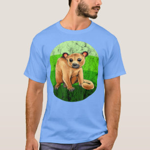 Camiseta Vintage Retro Kinkajou Selva Miel verde Nig