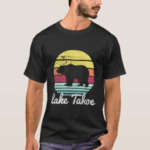 Camiseta Vintage Retro Lake Tahoe California Usa Bear Hoodi