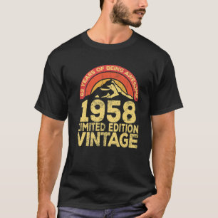 Camiseta Vintage retro legendario de 63 años de edad alumbr
