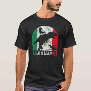 Camiseta Vintage Retro Mamasaurus Sunset Para Madre Mexican