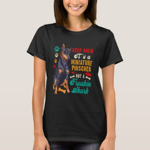 Camiseta Vintage Retro Mantén la Calma Pinscher Miniatura N