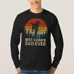 Camiseta Vintage retro masculino mejor karate papá del padr