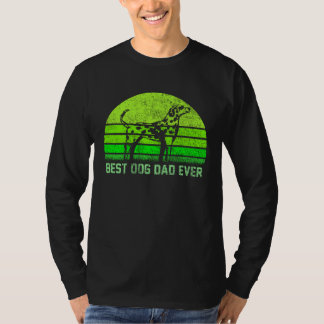 Camiseta Vintage Retro Mejor Dalmatian Perro Papá Nunca Sil