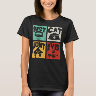 Camiseta Vintage Retro Mejor Tía De Gato Que Coincida Con E