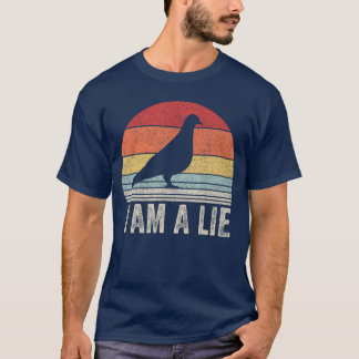 Camiseta Vintage Retro Mentira Pájaro No Es Real