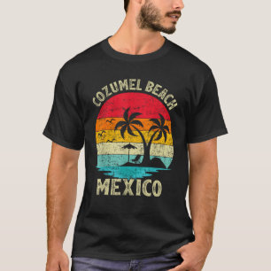 Camiseta Vintage Retro México Cozumel Beach