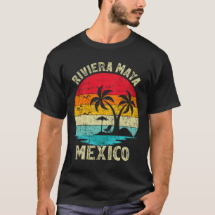 Camiseta Vintage Retro México Riviera Maya