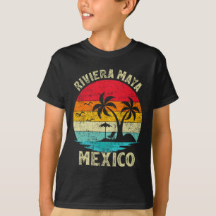 Camiseta Vintage Retro México Riviera Maya