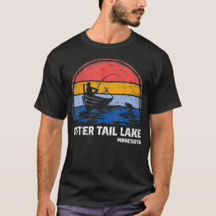 Camiseta Vintage Retro Minnesota Otter Tail Lake Summer Fis