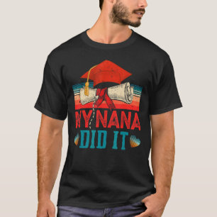 Camiseta Vintage Retro My Nana Lo Hizo Graduando Fa De Coin