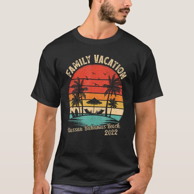 Camiseta Vintage Retro Nassau Bahamas 2022 (Anverso)