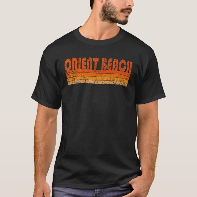 Camiseta Vintage Retro Orient Beach St Martins (Anverso)