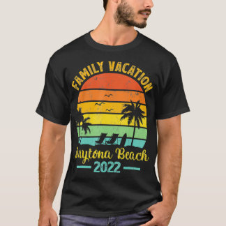 Camiseta Vintage Retro Palm Tree Family Vacation 2022 Dayto