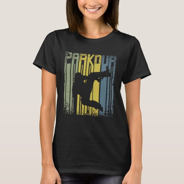 Camiseta Vintage Retro Parkour Freerunning (Anverso)