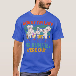 Camiseta Vintage Retro Perdón por llegar tarde, los conejos