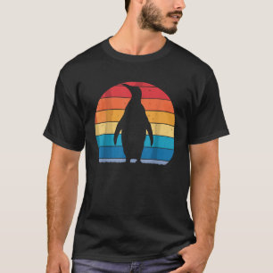 Camiseta Vintage Retro Pingüinos Sunset 70s 80s 90s Pingüin