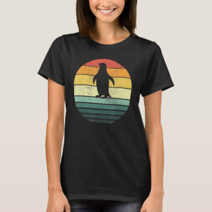 Camiseta Vintage Retro Pingüinos Sunset 70s 80s 90s Pingüin