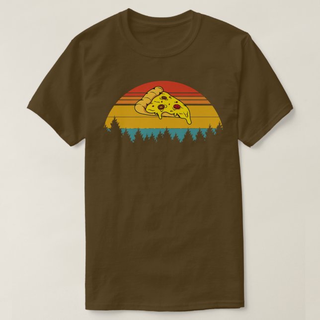 Camiseta Vintage Retro Pizza Premium5805 (Diseño del anverso)