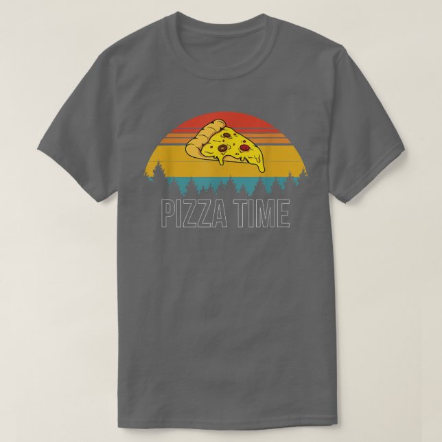 Camiseta Vintage Retro Pizza Time5809 (Diseño del anverso)