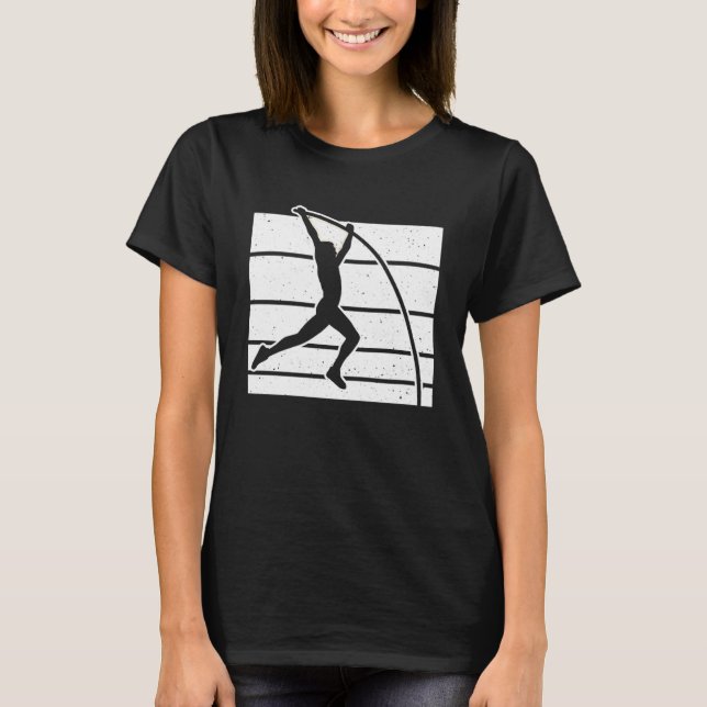Camiseta Vintage Retro Pole Vault (Anverso)