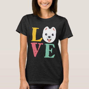 Camiseta Vintage Retro Pomerania Love Cute Puppy Funny Dog