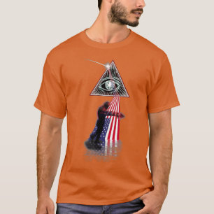 Camiseta Vintage Retro Prisma Bandera Estadounidense Franke