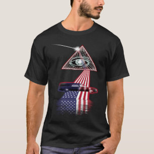 Camiseta Vintage Retro Prisma US Bandera