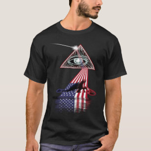 Camiseta Vintage Retro Prisma US Bandera Curar