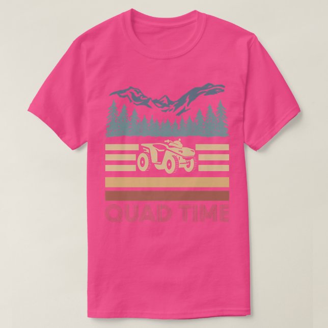 Camiseta Vintage Retro Quad Time (Diseño del anverso)