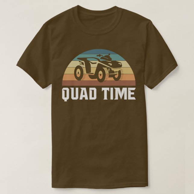 Camiseta Vintage Retro Quad Time (Diseño del anverso)