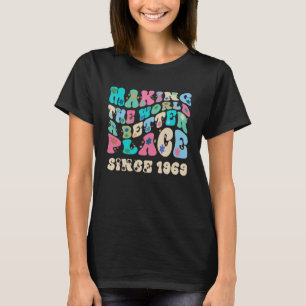 Camiseta Vintage retro que hace del mundo un lugar mejor de