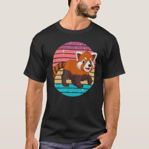Camiseta Vintage Retro Red Panda Fun Red Pandas Animal Gr