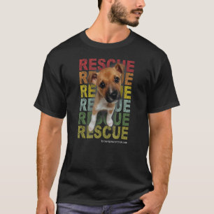 Camiseta Vintage Retro Rescue Dog Mamá Rescate Puppy