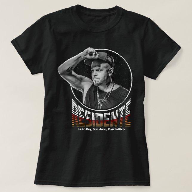 Camiseta Vintage Retro Residente Impresionante Para Los Fan (Diseño del anverso)