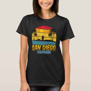 Camiseta Vintage Retro San Diego California Beach Surf Beac