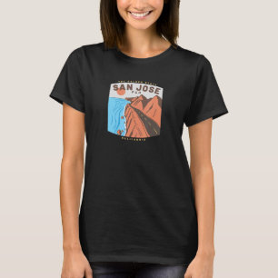 Camiseta Vintage Retro SAN JOSE CALIFORNIA PCH GOLDEN COAST