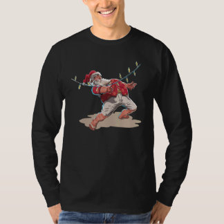 Camiseta Vintage Retro Santa Playing Limbo Christmas Xmas H