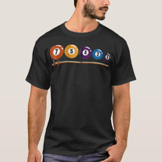 Camiseta Vintage Retro Shooting Pool Billiards Player Zip