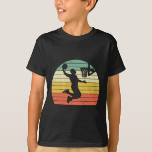 Camiseta Vintage Retro Sketll Dunk Sunset Colorful Men Boys