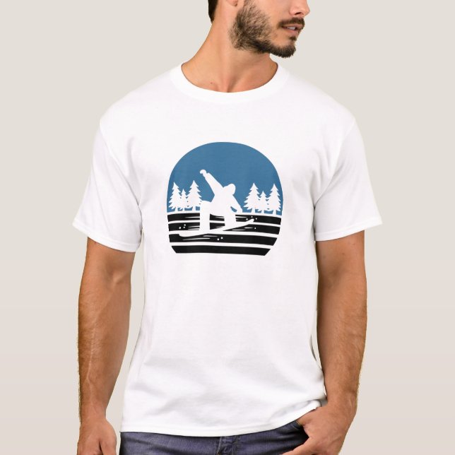 Camiseta Vintage Retro Snowboarding (Anverso)