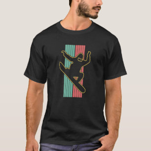 Camiseta Vintage Retro Snowboarding