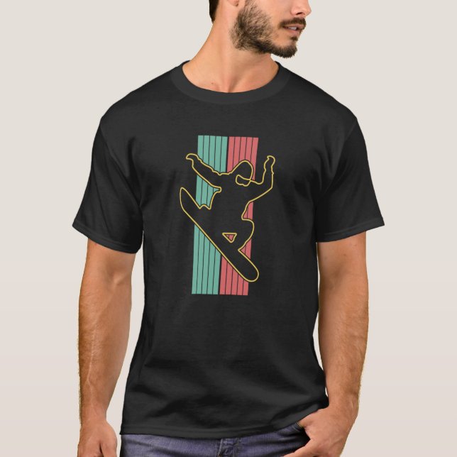 Camiseta Vintage Retro Snowboarding (Anverso)
