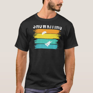 Camiseta Vintage Retro Snowkiter Snow Kiting