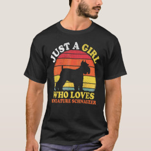 Camiseta Vintage Retro Solo Una Chica Que Ama Miniature Sch